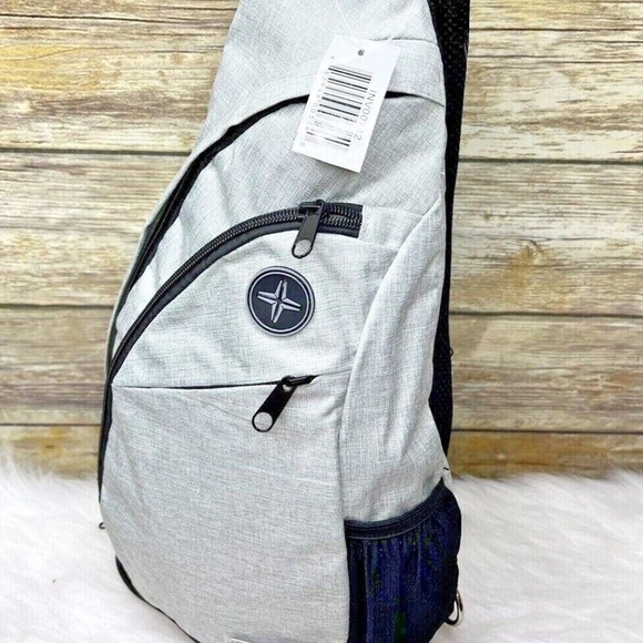 Bella Russo Heather Gray Polyester Casual CrossBody Sling Shoulder Bag - Picture 3 of 11